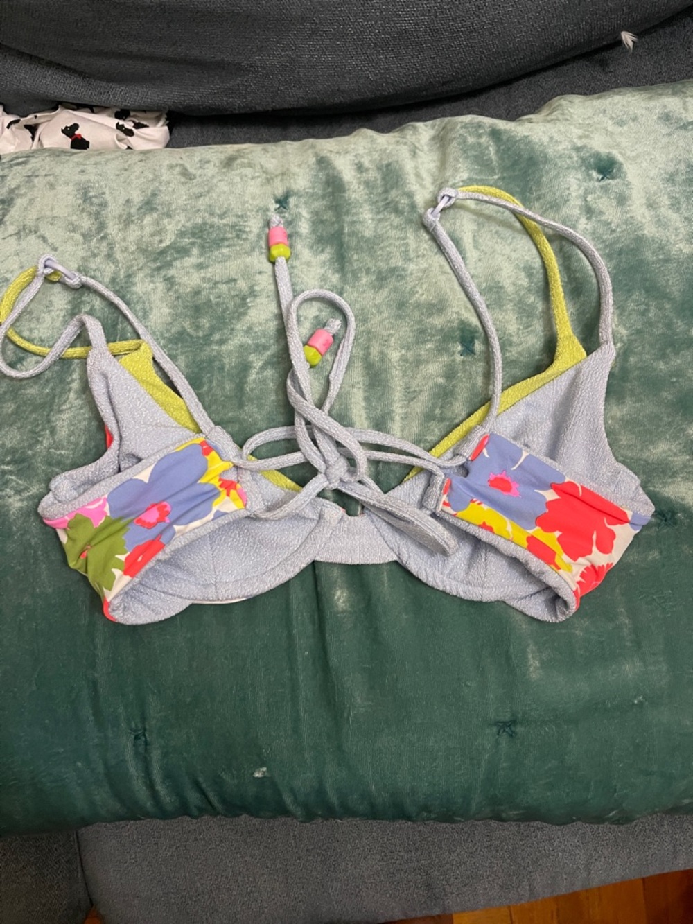 Maaji Multicolor Floral Two-Piece Bikini Serenity reversible 2 piece bikini - Picture 11 of 13